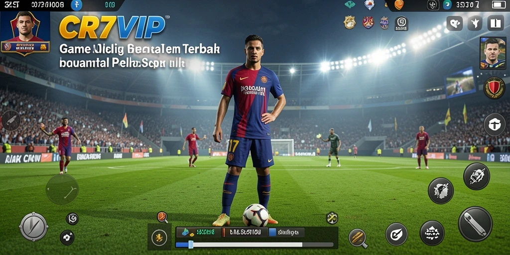 Gameplay seru di lapangan sepak bola dengan CR7VIP.