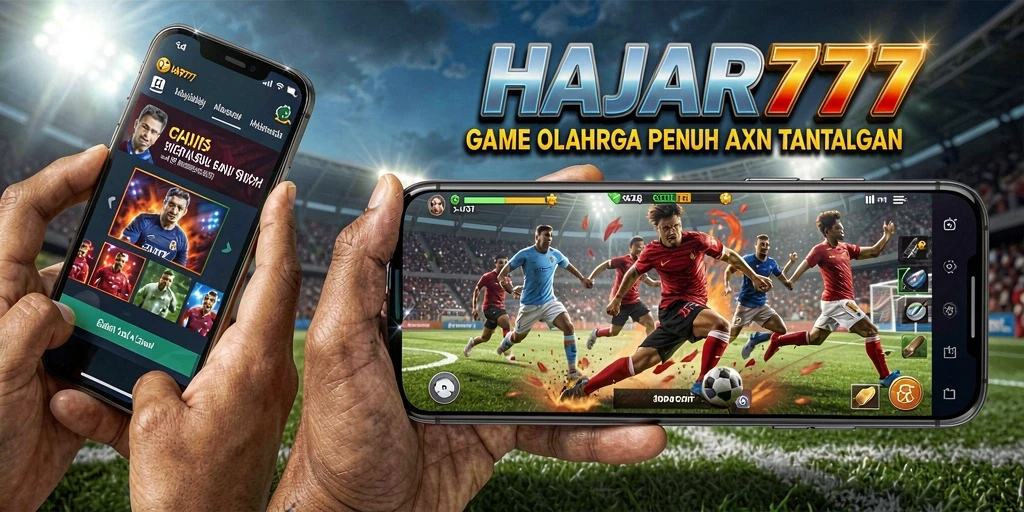 Screenshot gameplay HAJAR777 menampilkan aksi mendebarkan di lapangan olahraga.