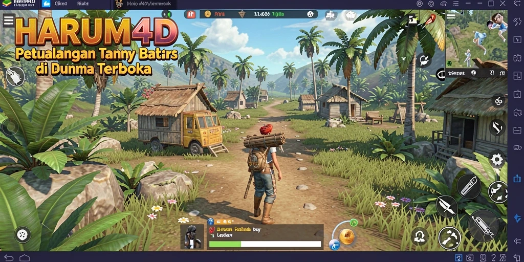 Tampilan luar biasa dari gameplay Open World HARUM4D yang memukau.