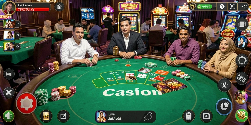 Tampilan menarik dari gameplay Live Casino ID098 dengan dealer profesional.