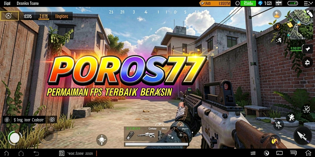 Screenshot gameplay POROS77 menampilkan aksi tembak-menembak yang mendebarkan.