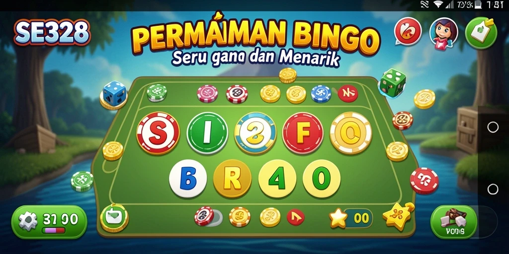 Gambaran gameplay seru dalam permainan Bingo di SE328.
